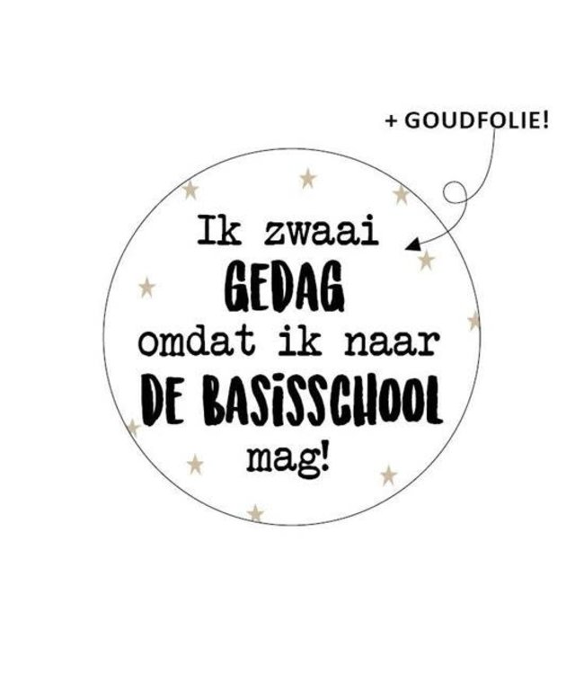 KP Stickers | Ik zwaai gedag omdat ik naar de basisschool mag | zakje 20 stuks