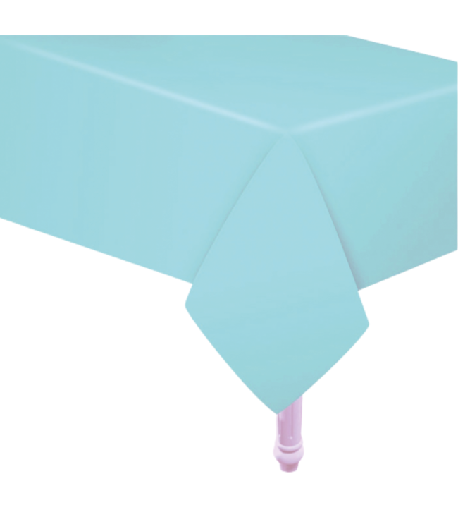 Tafelkleed lichtblauw papier - 132x183 cm
