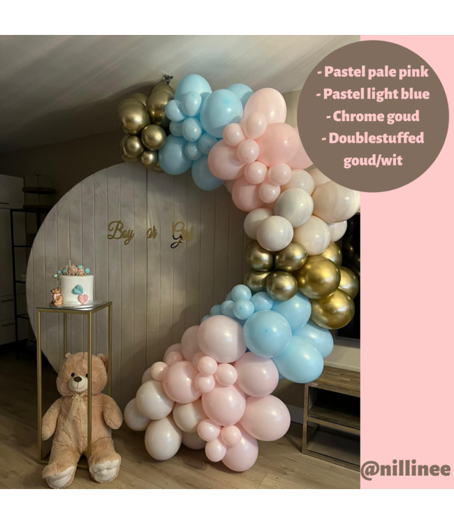 Ballonnen Lichtblauw Pastel MINI - zakje 10 stuks