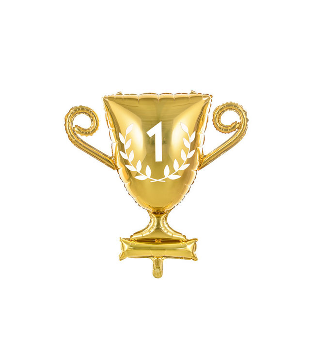 Folieballon gouden prijsbeker | CUP nummer 1 | 64 x 61 cm