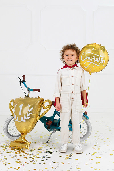 Folieballon Congrats goud - 35cm