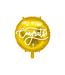Folieballon Congrats goud - 35cm