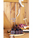 PartyDeco OUTLET Houten taarttoppers diner - 5 stuks