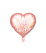 PartyDeco Folieballon hart roze 'Mom to be'