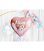PartyDeco Folieballon hart roze 'Mom to be'