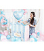 PartyDeco Folieballon hart blauw 'Mom to Be'