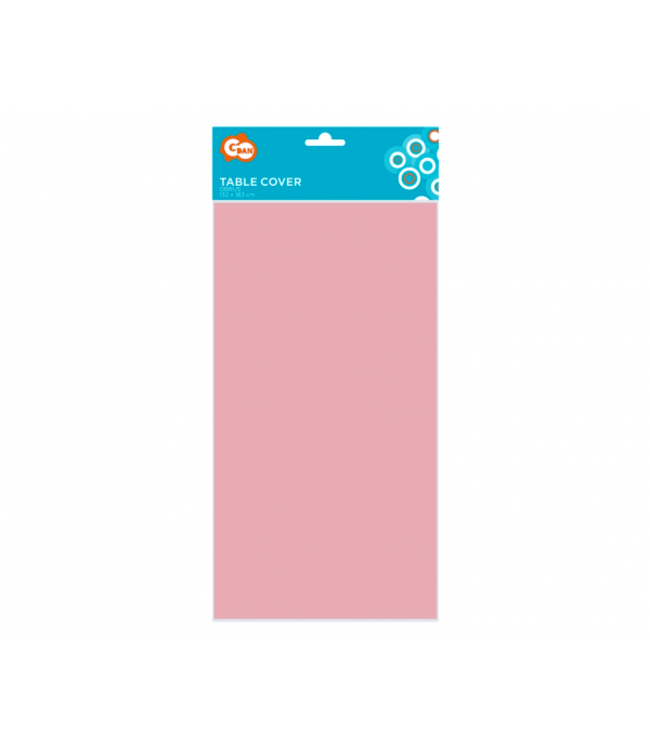 Tafelkleed lichtroze papier - 132x183 cm