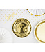 Bordjes goud 18 cm - 6 stuks