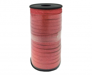 Cadeaulint op rol - rood glitter - 92m