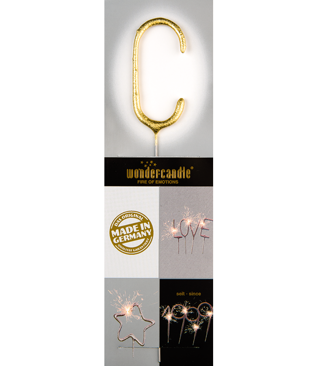 Wondercandle Sterretje letter C - goud