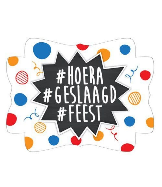 Bord #hoera #geslaagd #feest