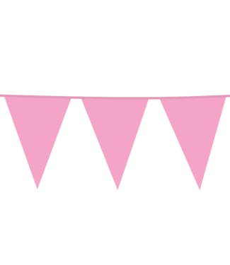 Fiesta Vlaggenlijn lichtroze XXL | 10 meter