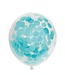 Confettiballonnen licht blauw | 6 stuks