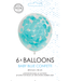 Confettiballonnen licht blauw | 6 stuks
