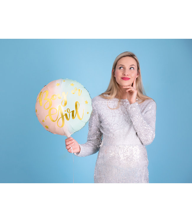 Folieballon Boy or Girl - 35cm