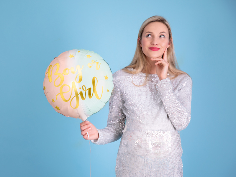 Folieballon Boy or Girl - 35cm