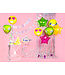 OUTLET Folieballon ster - transparant roze - 48cm