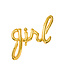 Folieballon GIRL - goud 77cm