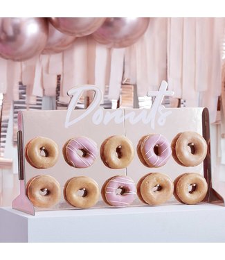 Ginger Ray OUTLET Donutwall rosegoud - 10 donuts