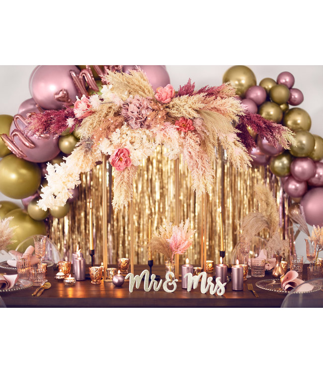 Ballonnen rosegoud CHROME - zak 50 stuks