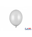 Ballonnen metallic zilver - zak 50 stuks