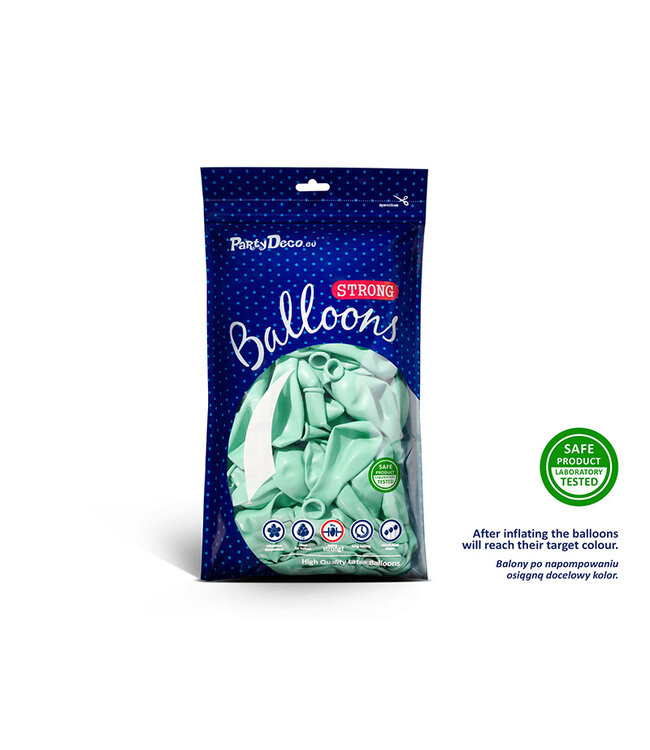 Ballonnen pastel licht mint | zak 50 stuks