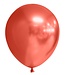 Ballonnen rood CHROME - zak 100 stuks