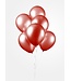 Ballonnen rood CHROME - zak 100 stuks