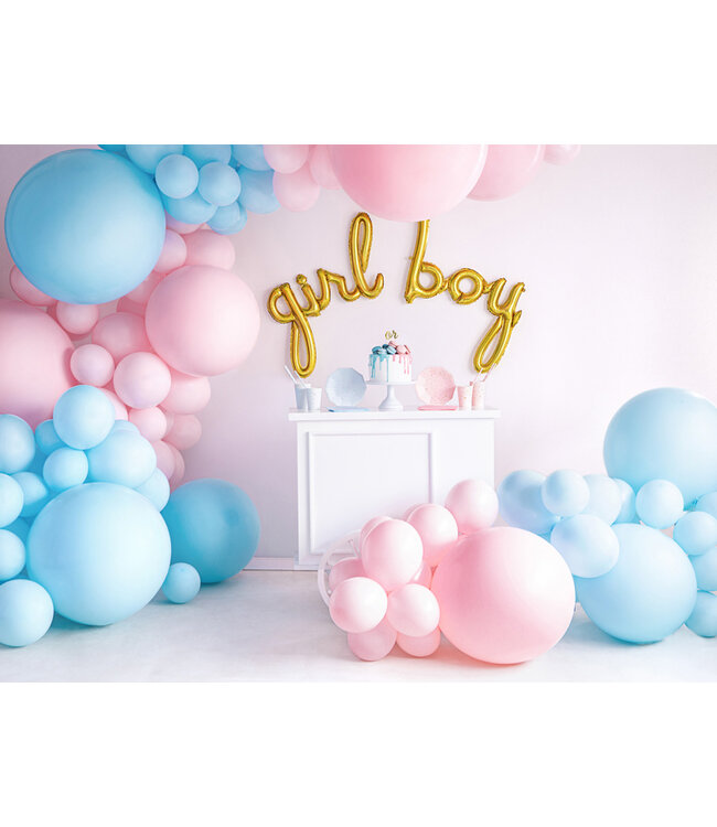 Reuzeballon pastel lichtblauw | 1 meter