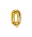 Folieballon O - Goud 35cm