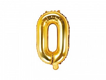 Folieballon O - Goud 35cm