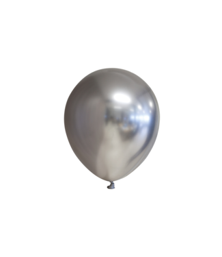 Fiesta OUTLET Ballonnen zilver MINI Chrome - zak 100 stuks