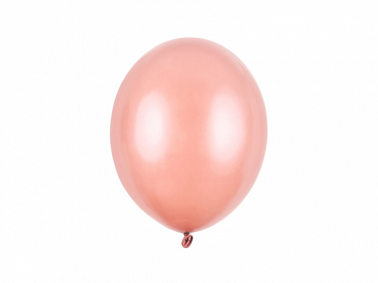 Ballonnen rosegoud metallic - zak 50 stuks