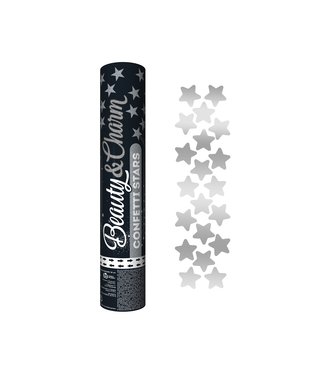 Beauty & Charm Confettikanon sterretjes | Zilver