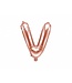 OUTLET Folieballon V - Rose Goud 35cm