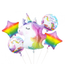 Unicorn folieballonnenset | 5 stuks