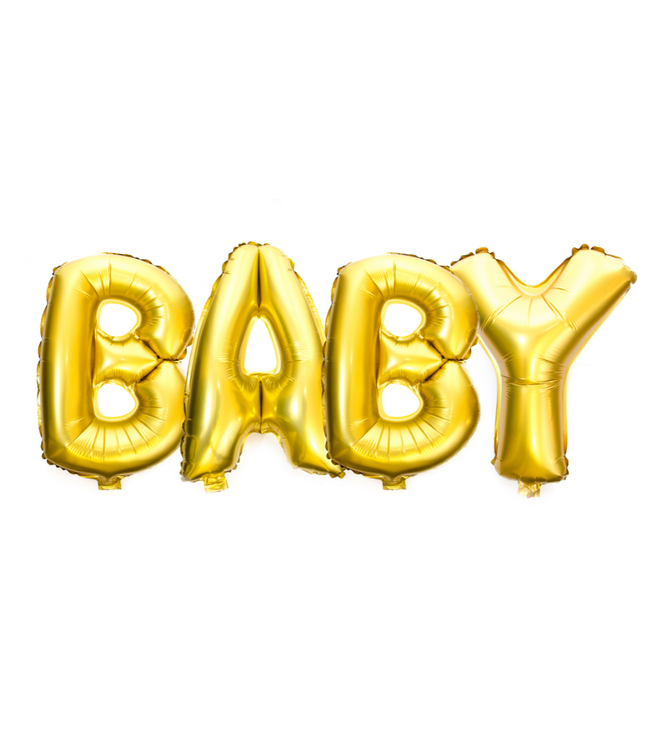 Globos BABY - reuze folieballonnen goud