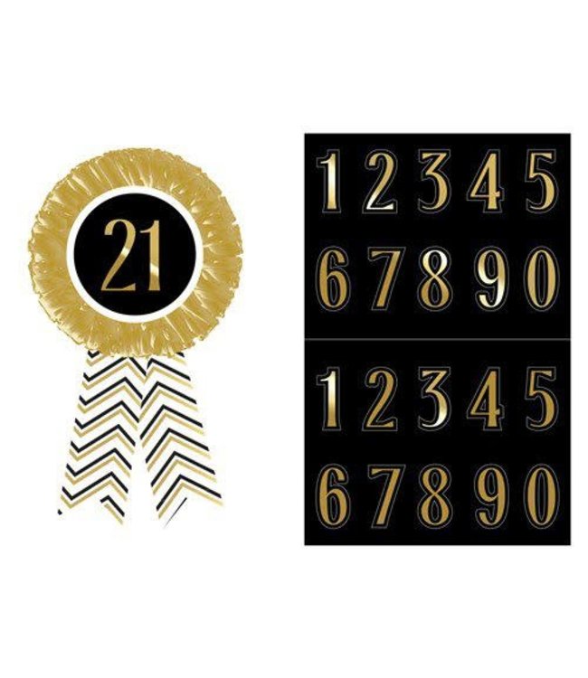 Rozet verjaardag | Leeftijd | Festive Gold