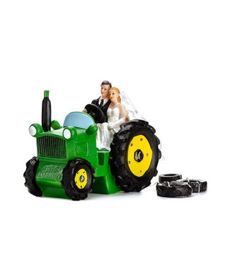 PartyDeco Taarttopper bruidspaar Tractor