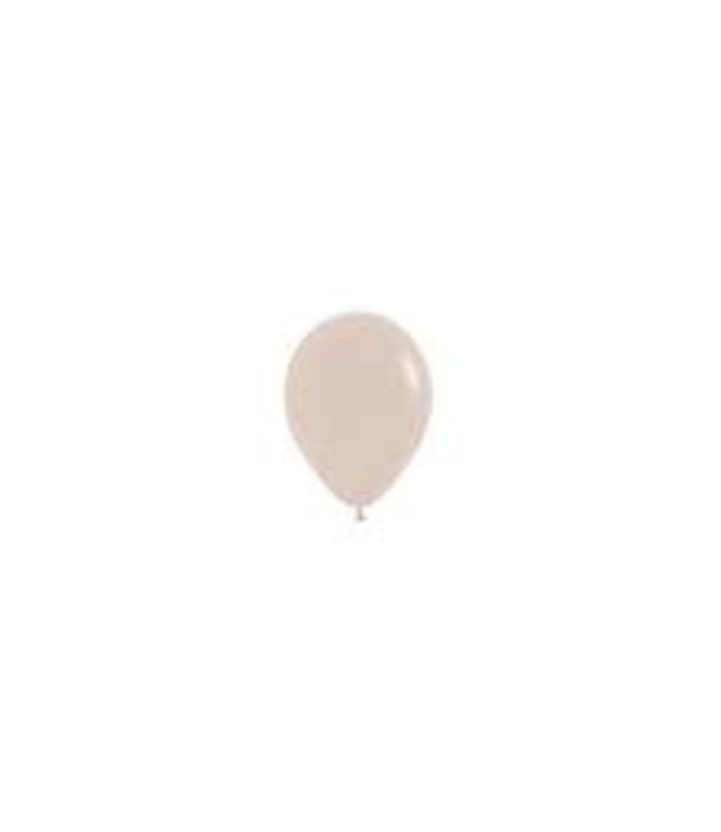 Ballonnen white sand MINI 12cm = 5" | zak 50 stuks