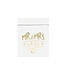 Uitdeelzakjes MR & MRS -  Wit/goud - 6 stuks