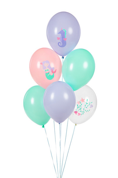 Ballonnenset - Zeemeermin / In de zee - 6 stuks