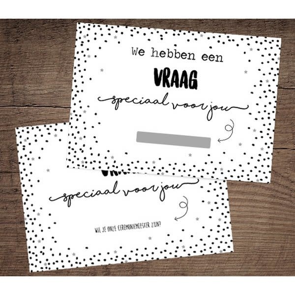 Kraskaart - ceremoniemeester