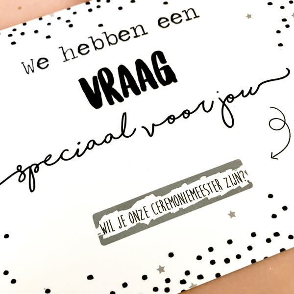 Kraskaart - ceremoniemeester