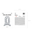 OUTLET Cijferballon 0 - zilver - staand - 70cm