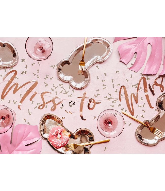 Confetti vrijgezellenfeest piemel - goud