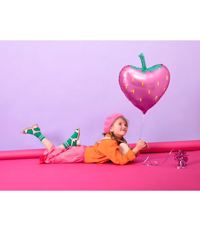 Folieballon aardbei | 42 x 45 cm