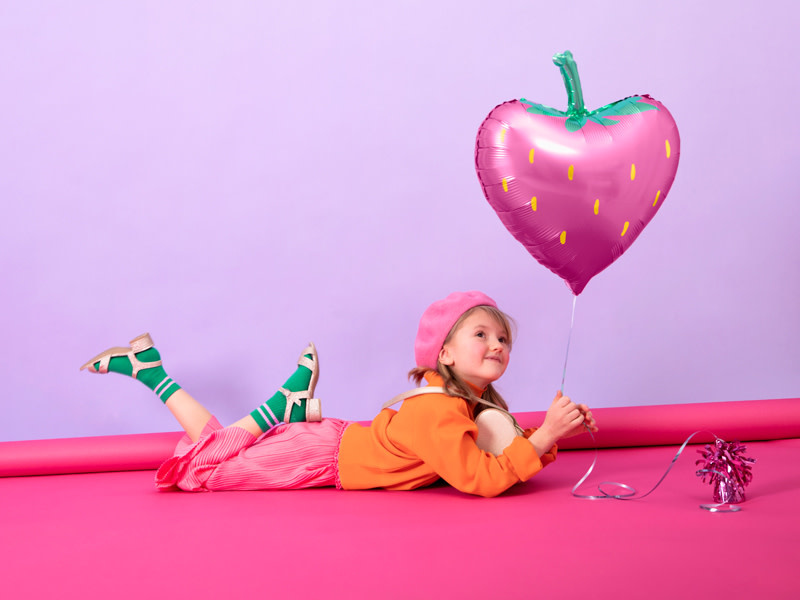 Folieballon aardbei - 42cm