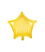 PartyDeco OUTLET Folieballon ster geel transparant - 48cm