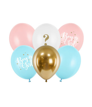 Strong Balloons Boy or girl ballonnenset | 6 stuks | Gender Reveal
